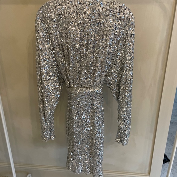 Rotate Birger Christensen silver sequin dress - Picture 5 of 7